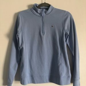 Quarter zip blue long sleeve